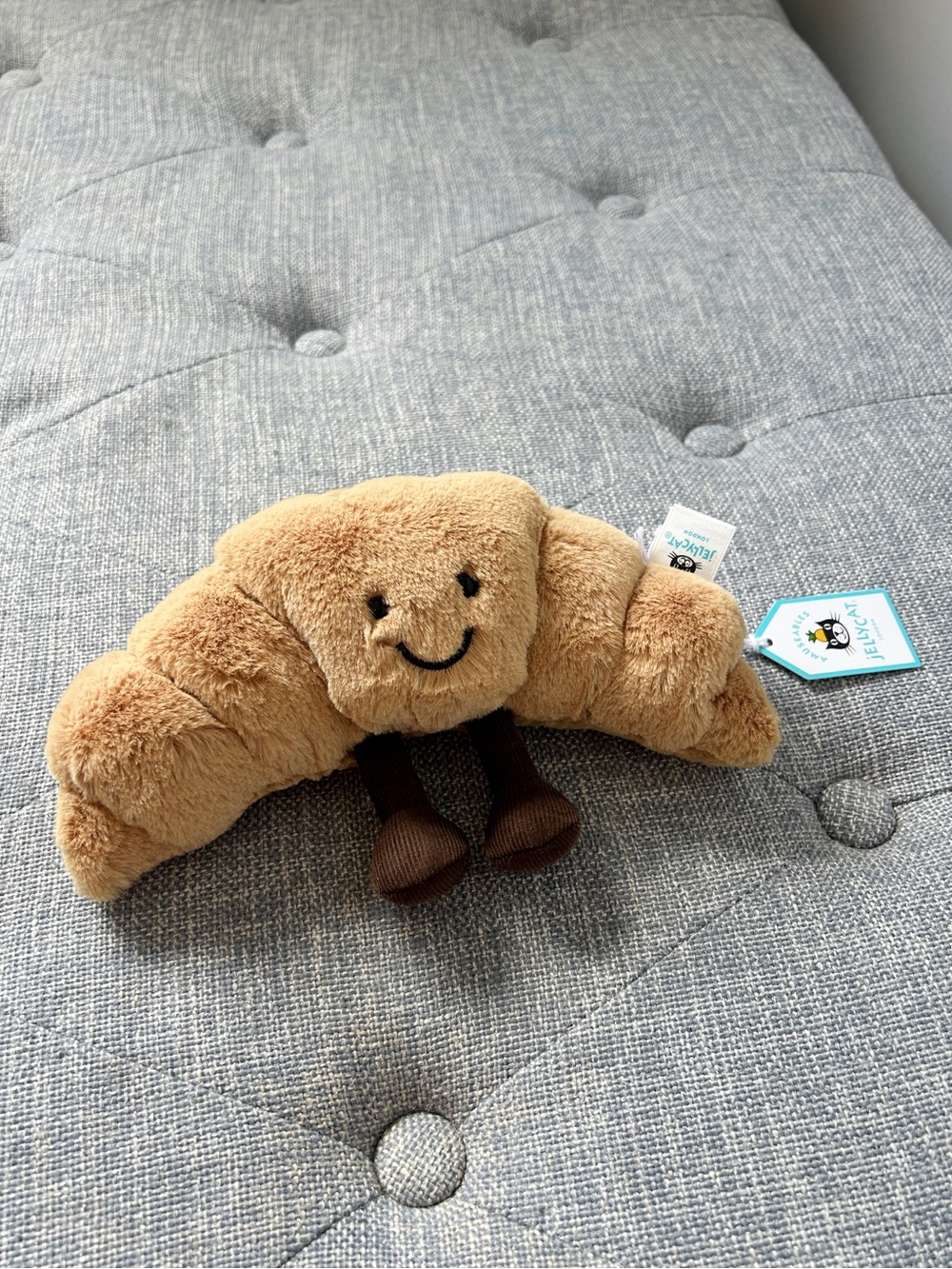 Authentic Jellycat Amuseable Happy Croissant Plush- Brand New with tag
